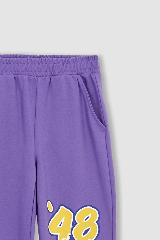 Kız Çocuk Baskılı Jogger Eşofman Altı - 6