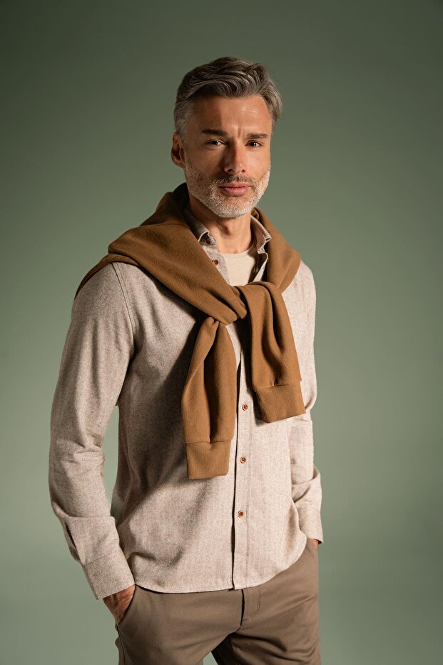 Regular Fit Flanel Uzun Kollu Gömlek - 3