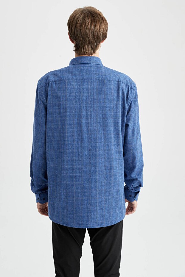 Modern Fit Flanel Uzun Kollu Gömlek V4312az22wn - 8