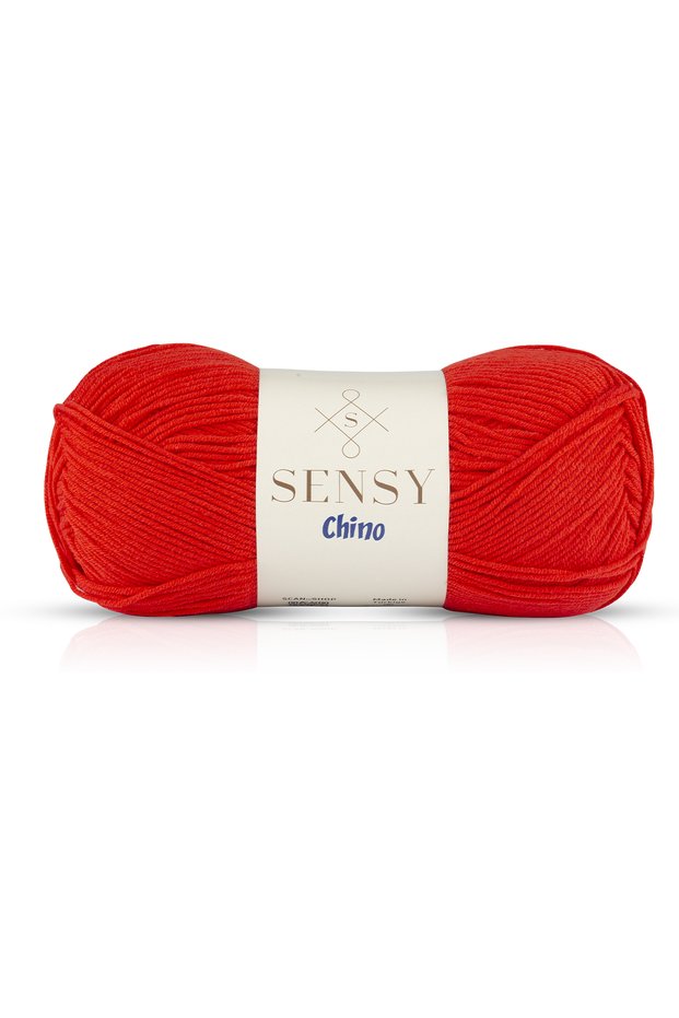 Chino Hand Knitting Yarn Sweater Blouse Yarn Cardigan Vest Yarn Tunic Yarn Amigurumi Yarn Red 100 Gr - 330 M