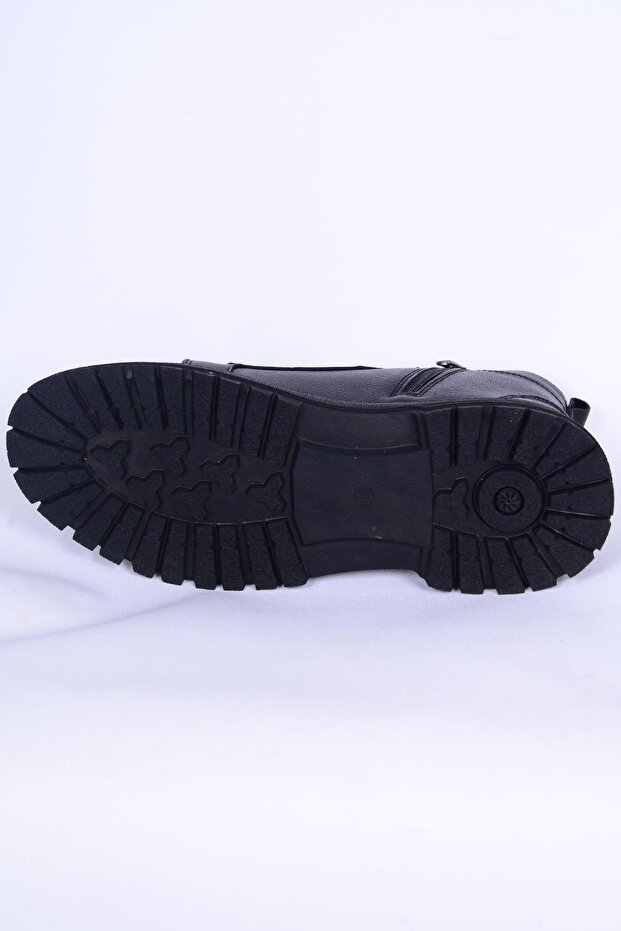 221106 Siyah Erkek Deri Bot - 4