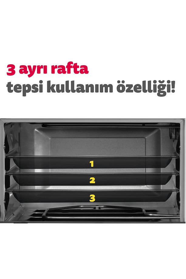 4295 Turbo Rustik 42 Lt Midi Fırın - 6