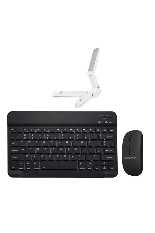 Samsung Galaxy Tab A9 SM-X110 8.7 için Bluetooth Klavye UyumluTR Sticker+Mouse+Tablet Standı AL2765 - 5