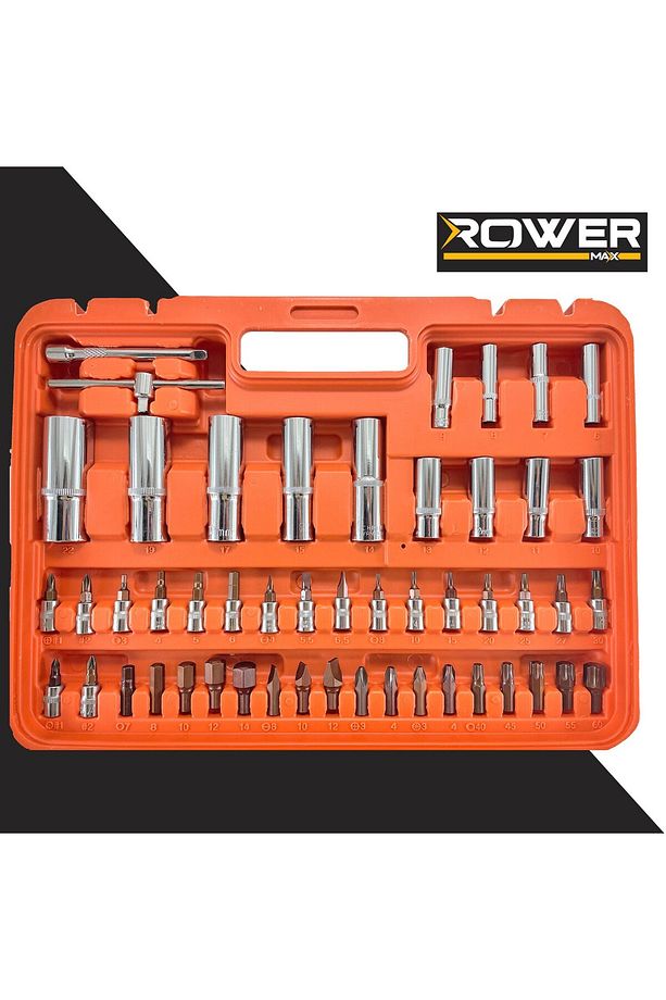 Profesyonel 1/2 ve 1/4 Cırcırlı Lokma Anahtar Takımı Bits Uç Seti 108 Parça - 5