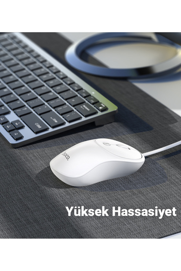 HC Series 1600DPI 4D Yüksek Hassasiyet Kablolu Optik Mouse, Ergonomik Ultra Sessiz Mouse - 6