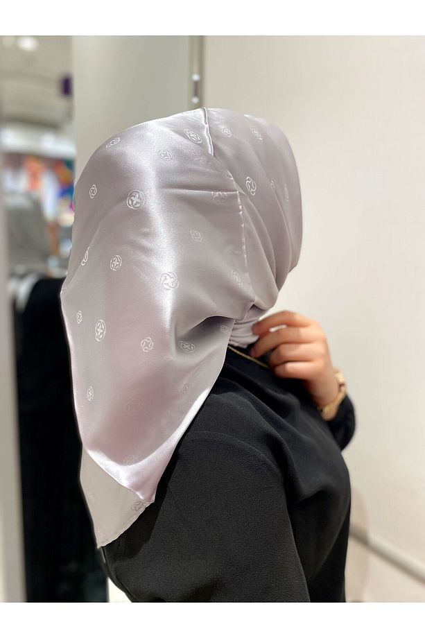 İpek Monogram Jakar Eşarp - 4