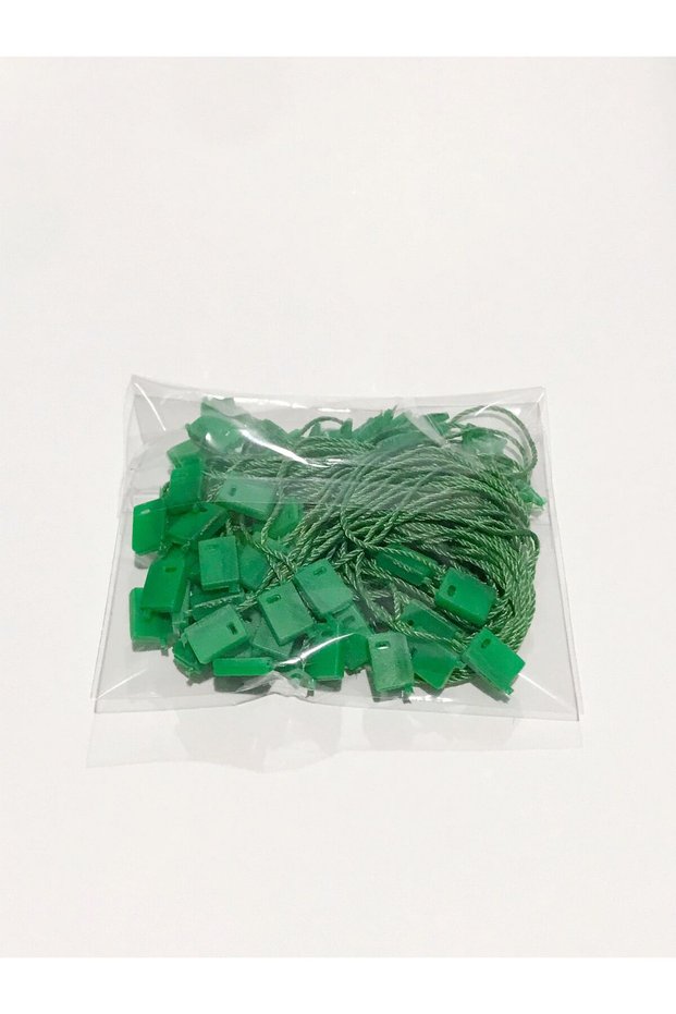 50 Pieces - Locked String - Product String - Locked Label String - Green Color