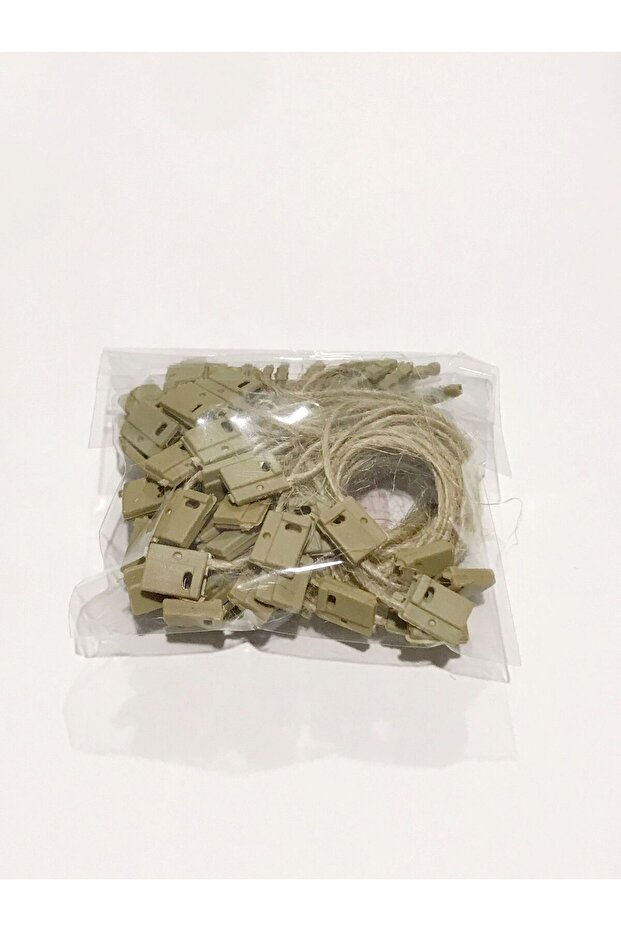 50 Pieces - Locked String - Product String - Locked Label String - Jute - 1