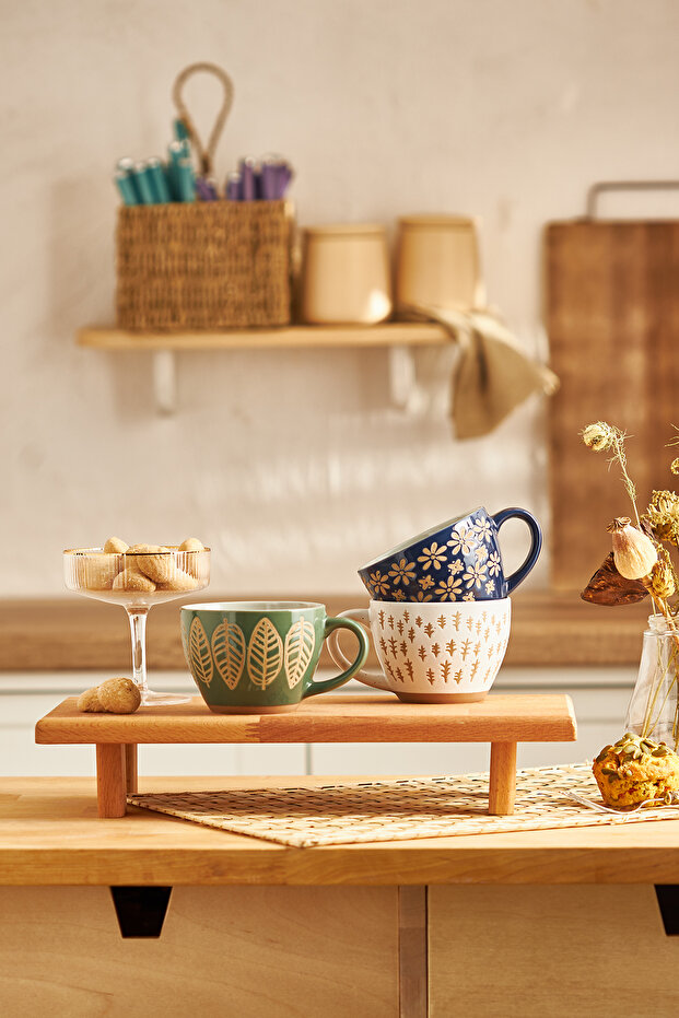 Fall Stoneware Kupa 350 ml Bej - 6