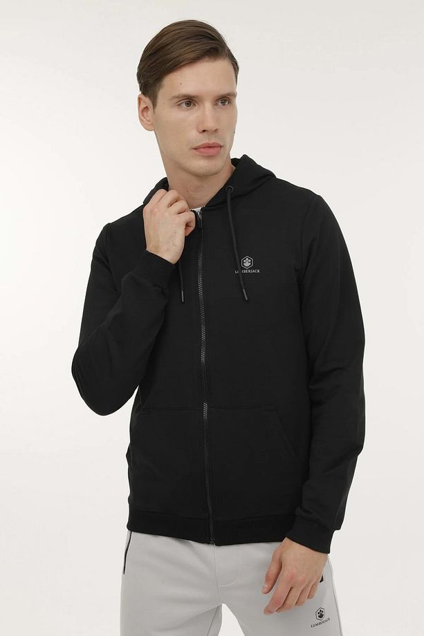 M-SN72 BASIC FZ HOD 3FX SWEAT - SİYAH - M - ST06868-SİYAH-M - 2