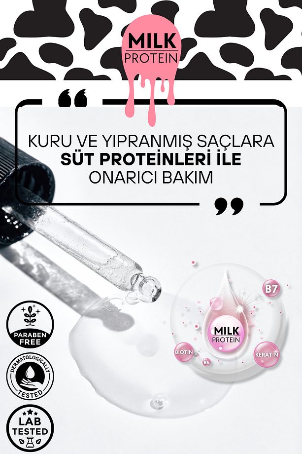 Milk Therapy Avantaj Seti Sütlü Milk Saç Şampuanı 500ml ve Sütlü Saç Bakım Keratin Fön Sütü 150ml - 4