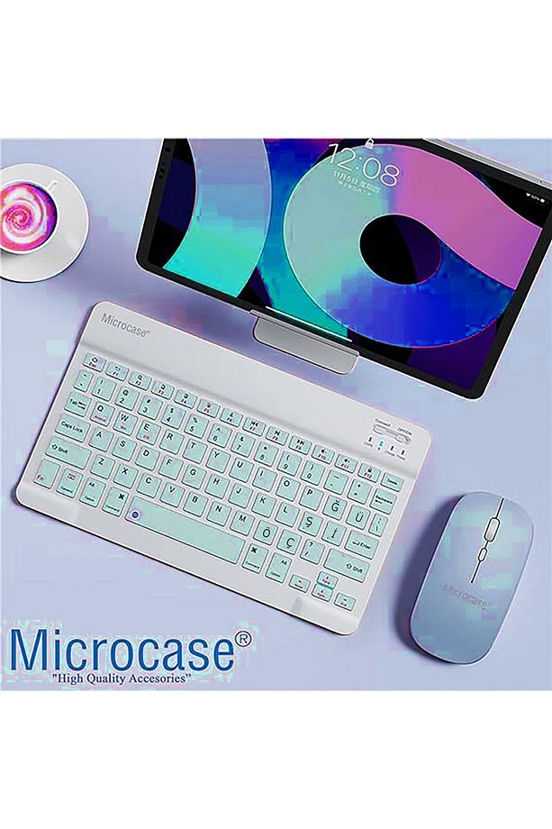 Tablet ve Telefonlar için Bluetooth Türkçe Q Klavye ve Mouse Set - AL3476 - 2