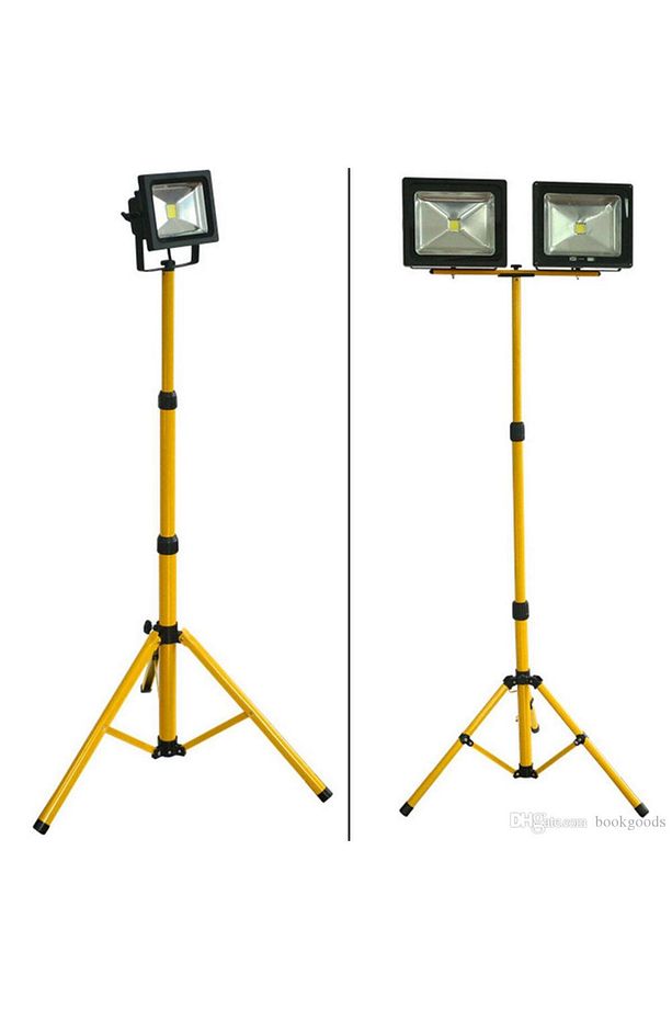 TRİPOD PROJEKTÖR AYAĞI, 2 ADET 100 W PROJEKTÖRLÜ, AYARLANABİLİR ŞANTİYE AYDINLATMASI, AYAKLI PROJEKT - 2