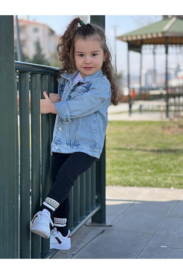 Children's Patterned Denim Jacket - 3