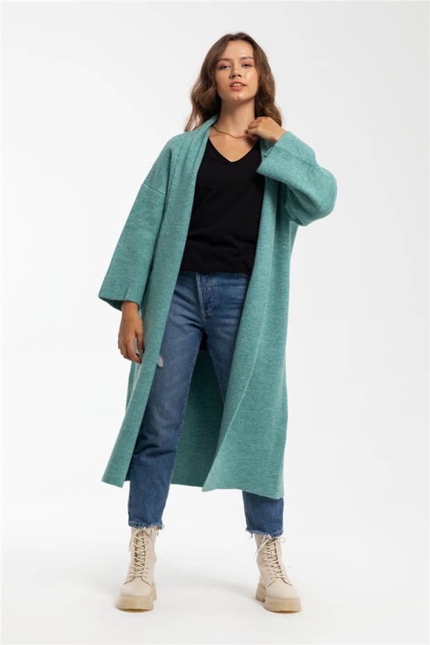 Women's Loose Knitwear Cardigan Mint