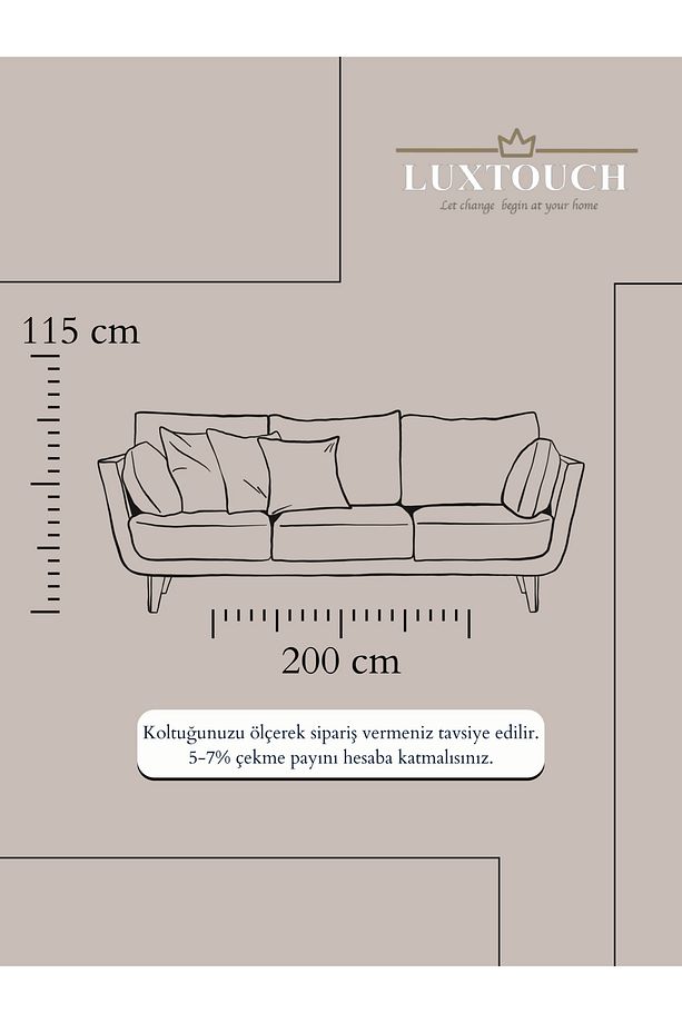 Liva Ponponlu Hardal Koltuk Örtüsü 115 x 200 cm Kanepe Divan Çekyat Berjer Örtüsü Şalı Püsküllü - 5