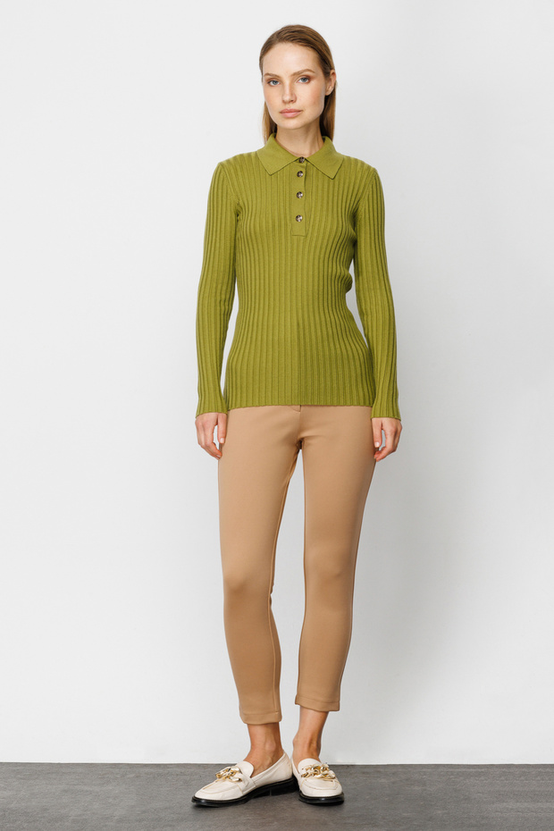 ON Gömlek Yaka Fitilli Triko - 3