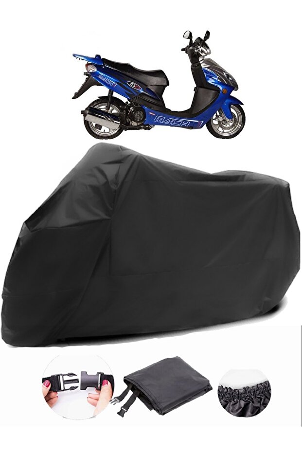 Bianchi Mach 1 150 Black Motorcycle Tarpaulin Waterproof Durable Fabric