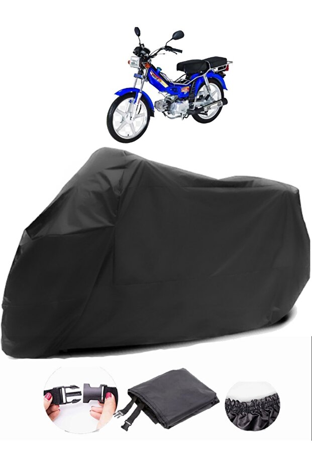 Bisan Ceylan Black Motorcycle Cover Waterproof Durable Fabric