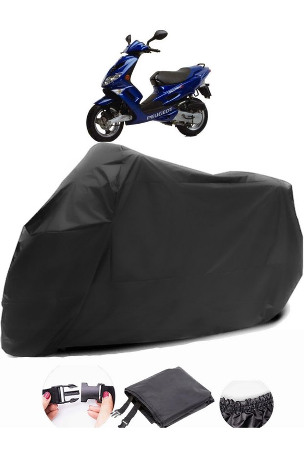 Peugeot Speedfight 100 Black Motorcycle Tarpaulin Waterproof Durable Fabric