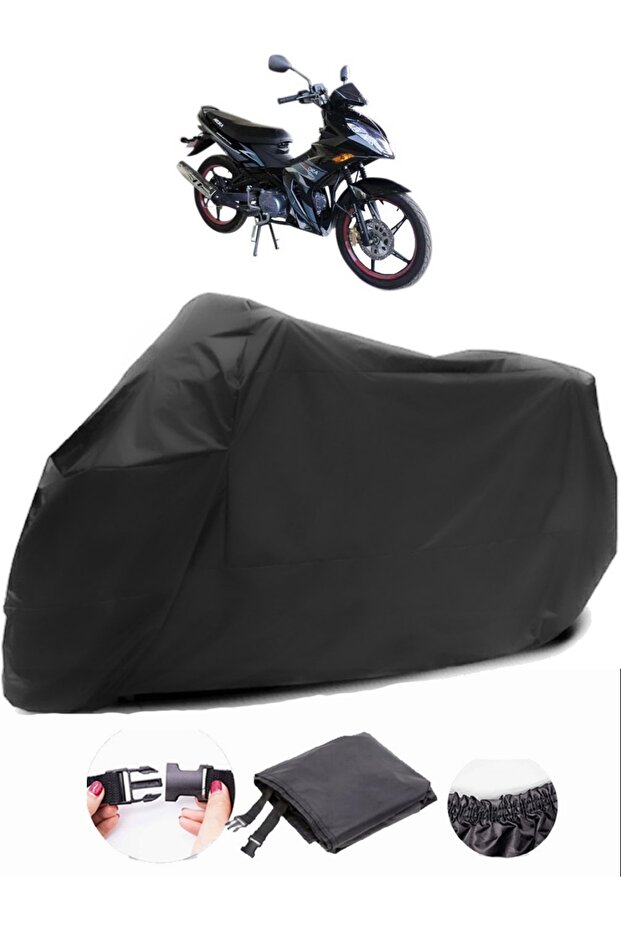 AR 100-62 Compatible Black Motorcycle Tarpaulin Waterproof Durable Fabric