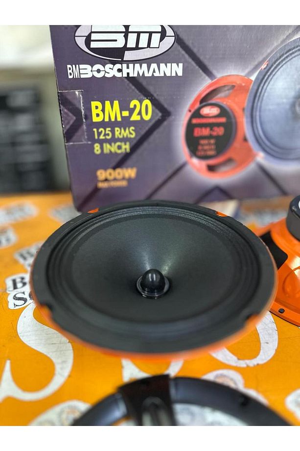 BOŞMAN 20 CM MERMİ GÖBEK 1 TAKIM 2 ADET MİDRANGE 900 WAT 125 RMS - 3