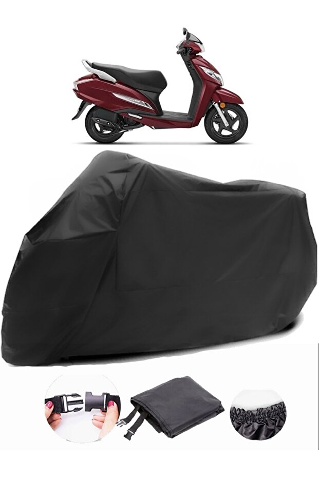 Honda Activa 125 Black Motorcycle Tarpaulin Waterproof Durable Fabric