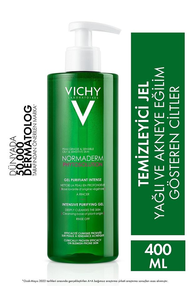 Oily and Combination Skin Normaderm Phytosolution Purifying Facial Cleansing Gel 400 ml GKÜrün634 - 1