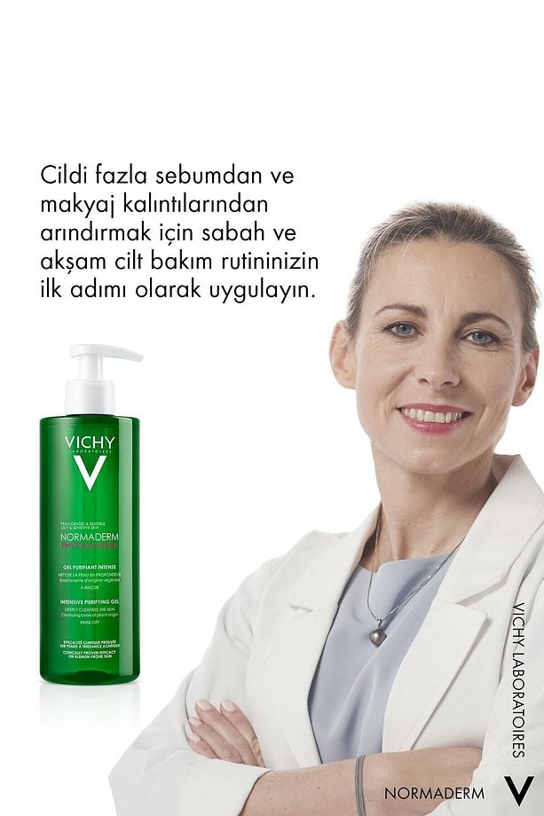 Oily and Combination Skin Normaderm Phytosolution Purifying Facial Cleansing Gel 400 ml GKÜrün634 - 5