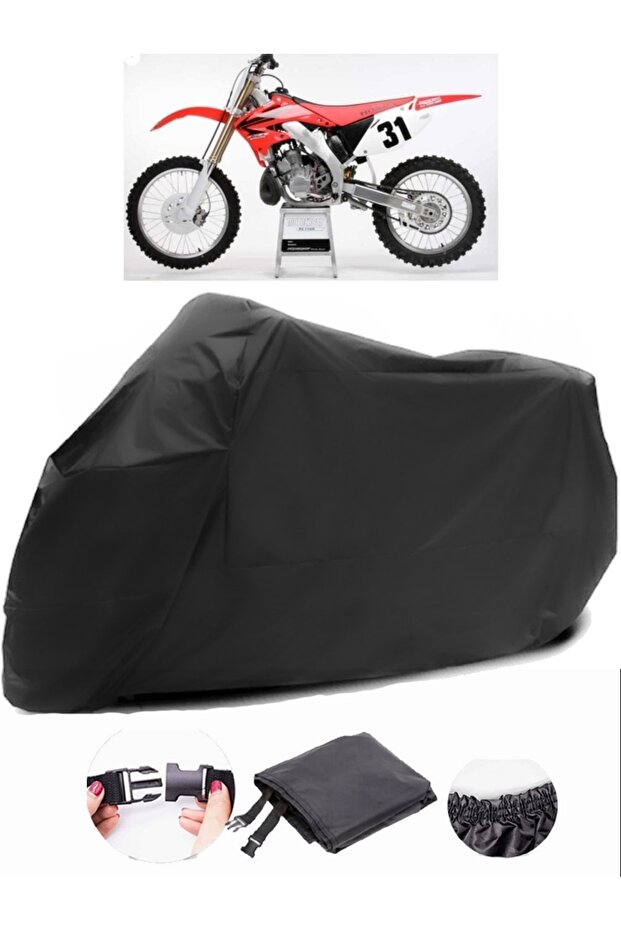 Honda CR 250 Black Motorcycle Tarpaulin Waterproof Durable Fabric