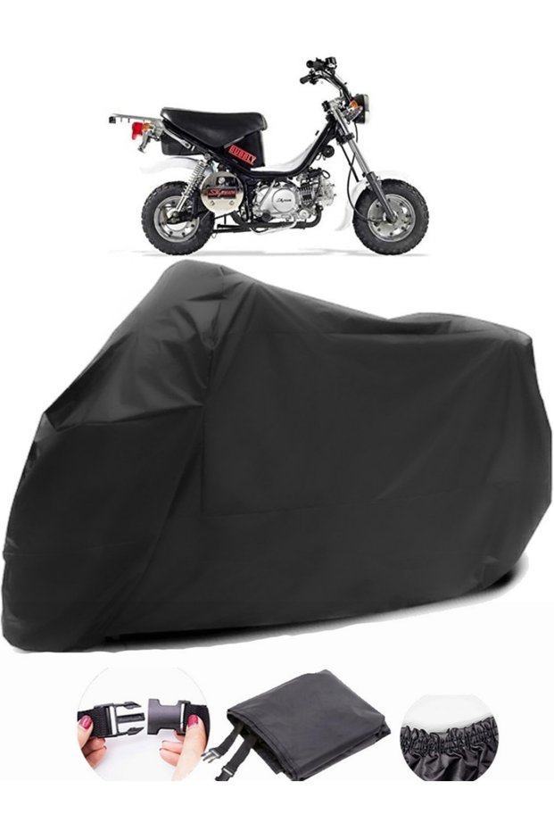 Skyteam Bubbly 50 Black Motorcycle Tarpaulin Waterproof Durable Fabric
