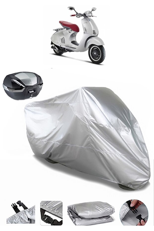 Motorcycle Cover Compatible with Vespa 946 125 ie Rear Bag , Waterproof and Durable Fabric.