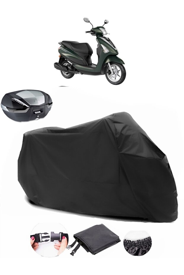 Yamaha D'elight Rear Bag Compatible Black Motorcycle Tarpaulin Waterproof Durable Fabric