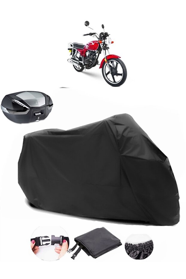 Yuki YK 100-2A Apollo Backpack Compatible Black Motorcycle Tarpaulin Waterproof Durable Fabric