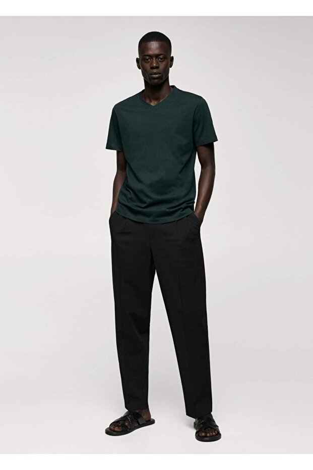 V yaka basic tişört - 2