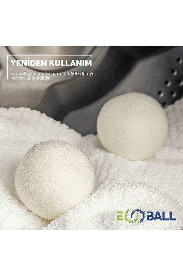 Ecoball 5 Adet Tüy Toplama Ve Yün Kurutma Topları Çamaşır Kurutma Makinesi Kurutma Topu - 6