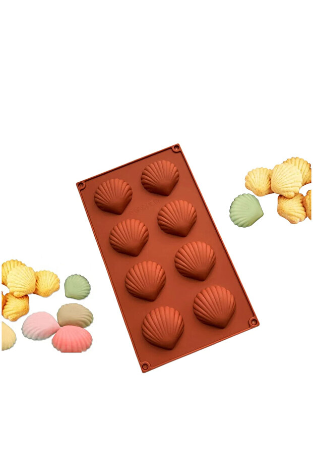 8 Pack Shell Seashell Mold - Silicone Oyster
