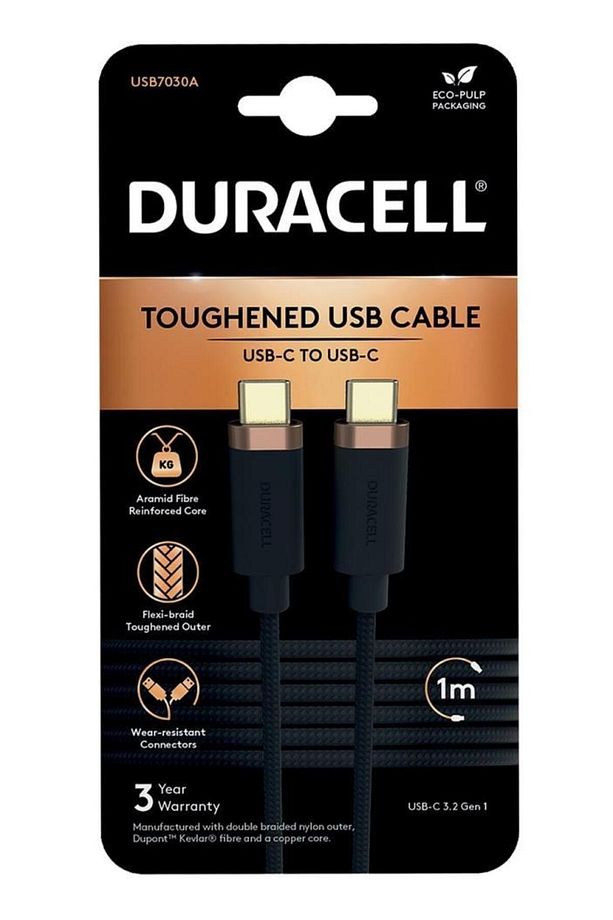 1m Lightning to USB-C Örgülü Şarj Kablosu - Siyah - 1
