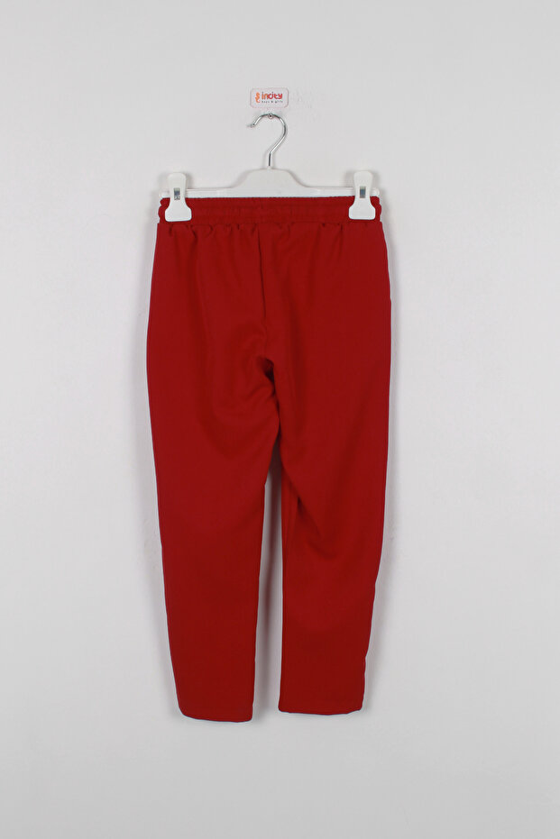 Devojčice, bordo ravne pantalone - 3