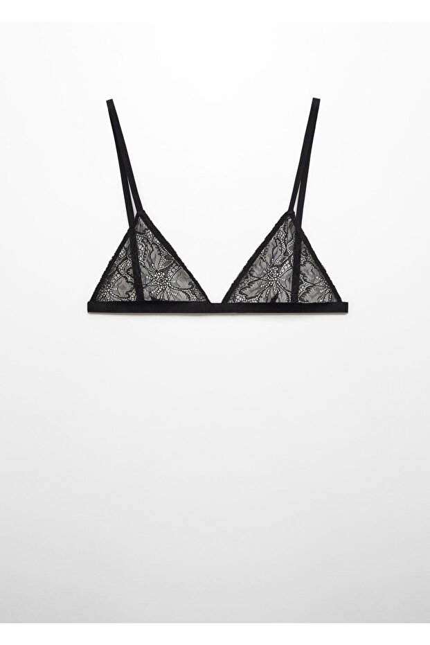 Üçgen dantel sütyen - 2