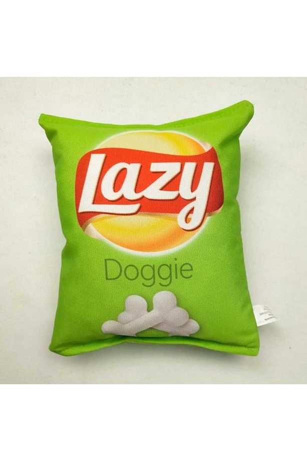 CİPS DAYANIKLI SESLİ KÖPEK OYUNCAĞI ( LAZY ) 1 ADET - 2