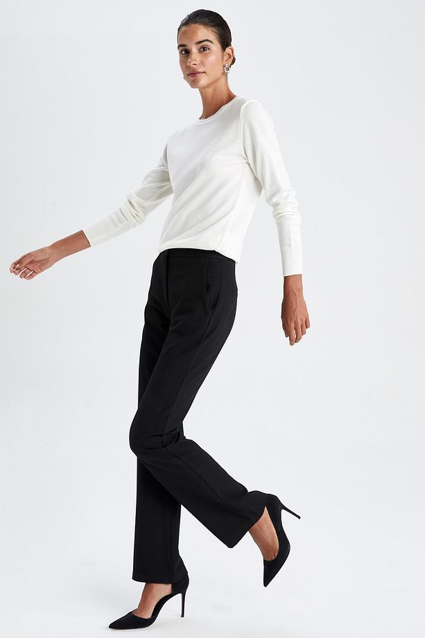 Regular Fit Bisiklet Yaka Ekstra Yumuşak Kaşmir Dokulu Basic Kazak F7091az22wn - 3