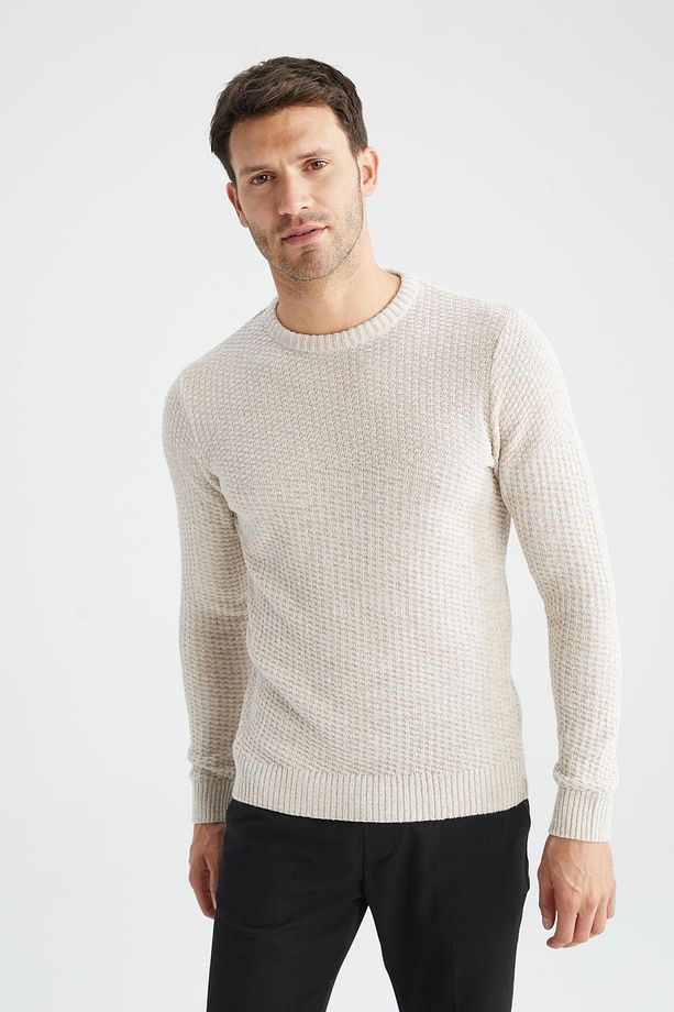 Regular Fit Bisiklet Yaka Triko Kazak R1175az22wn - 6