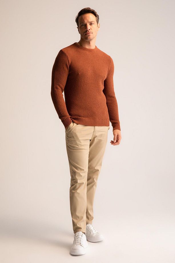 Regular Fit Bisiklet Yaka Triko Kazak - 2
