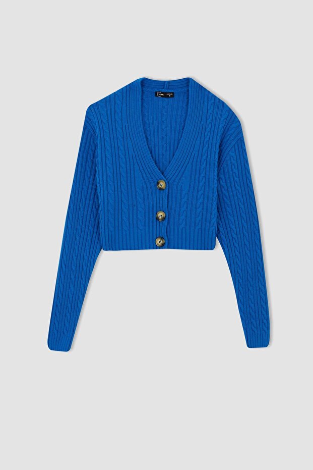 Coool Regular Fit V Yaka Hırka U3724az22wn - 5