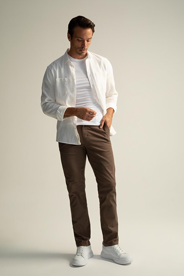 بنطال تشينو أساسي بقصة عادية - 2