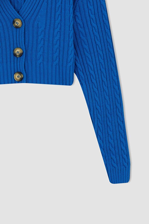 Coool Regular Fit V Yaka Hırka U3724az22wn - 6