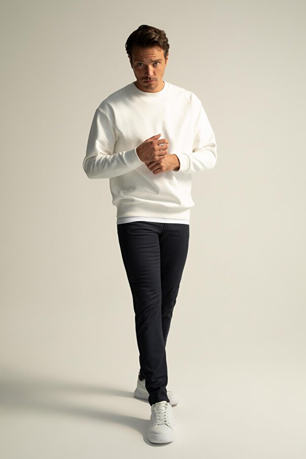 بنطال تشينو أساسي بقصة ضيقة للغاية U6628az22au - 4