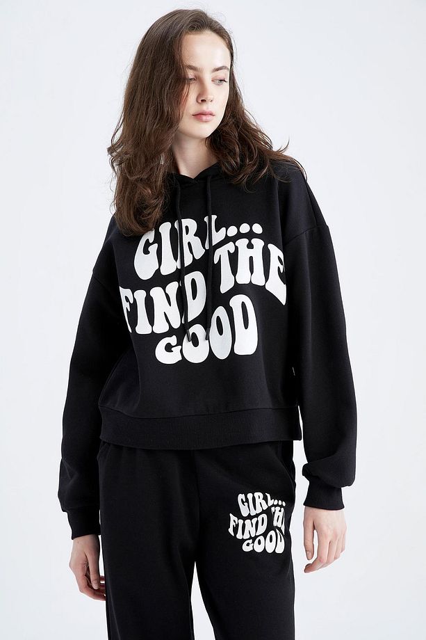 Regular Fit Kapüşonlu Kalın Sweatshirt Y7695az22wn - 5