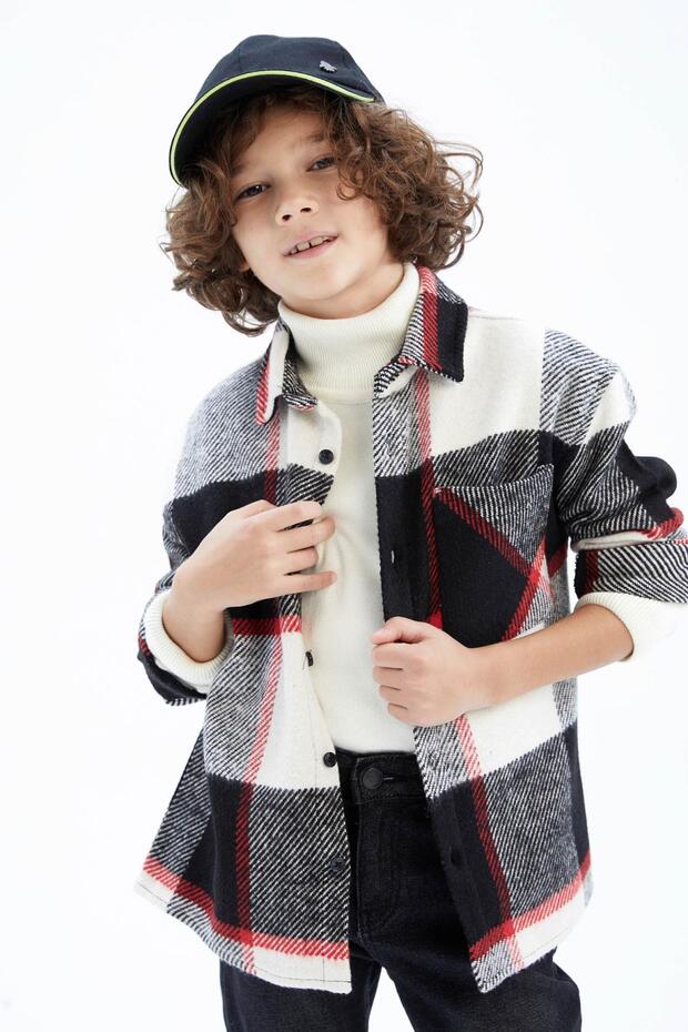 Erkek Çocuk Oversize Uzun Kollu Flanel Gömlek Y9164a622au - 1